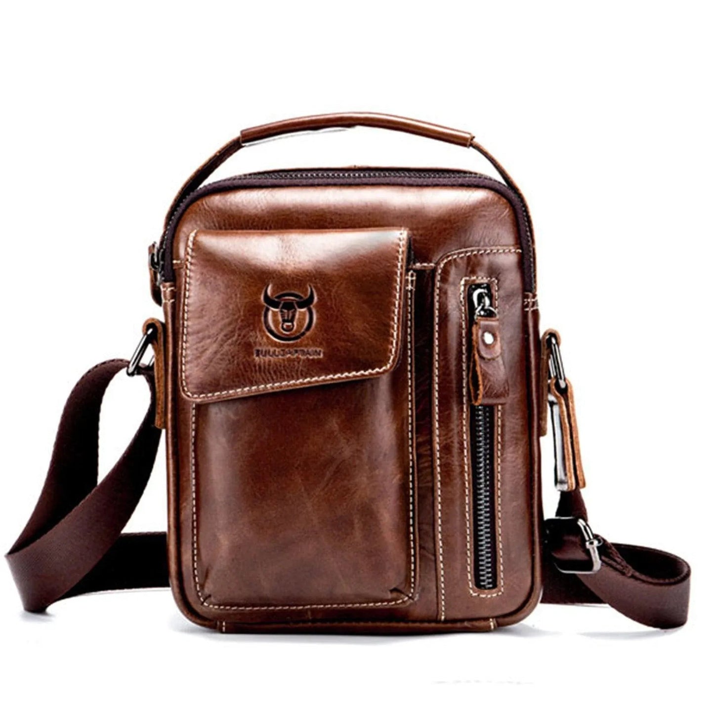 Genuine Leather Crossbody Bag – Luxury Meets Function