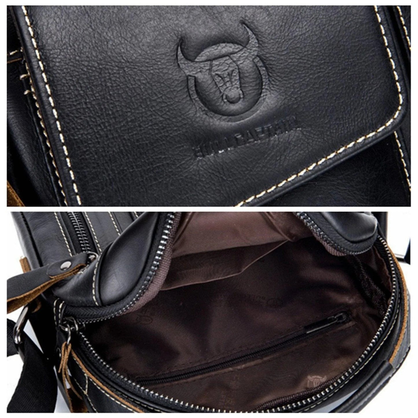 Genuine Leather Crossbody Bag – Luxury Meets Function