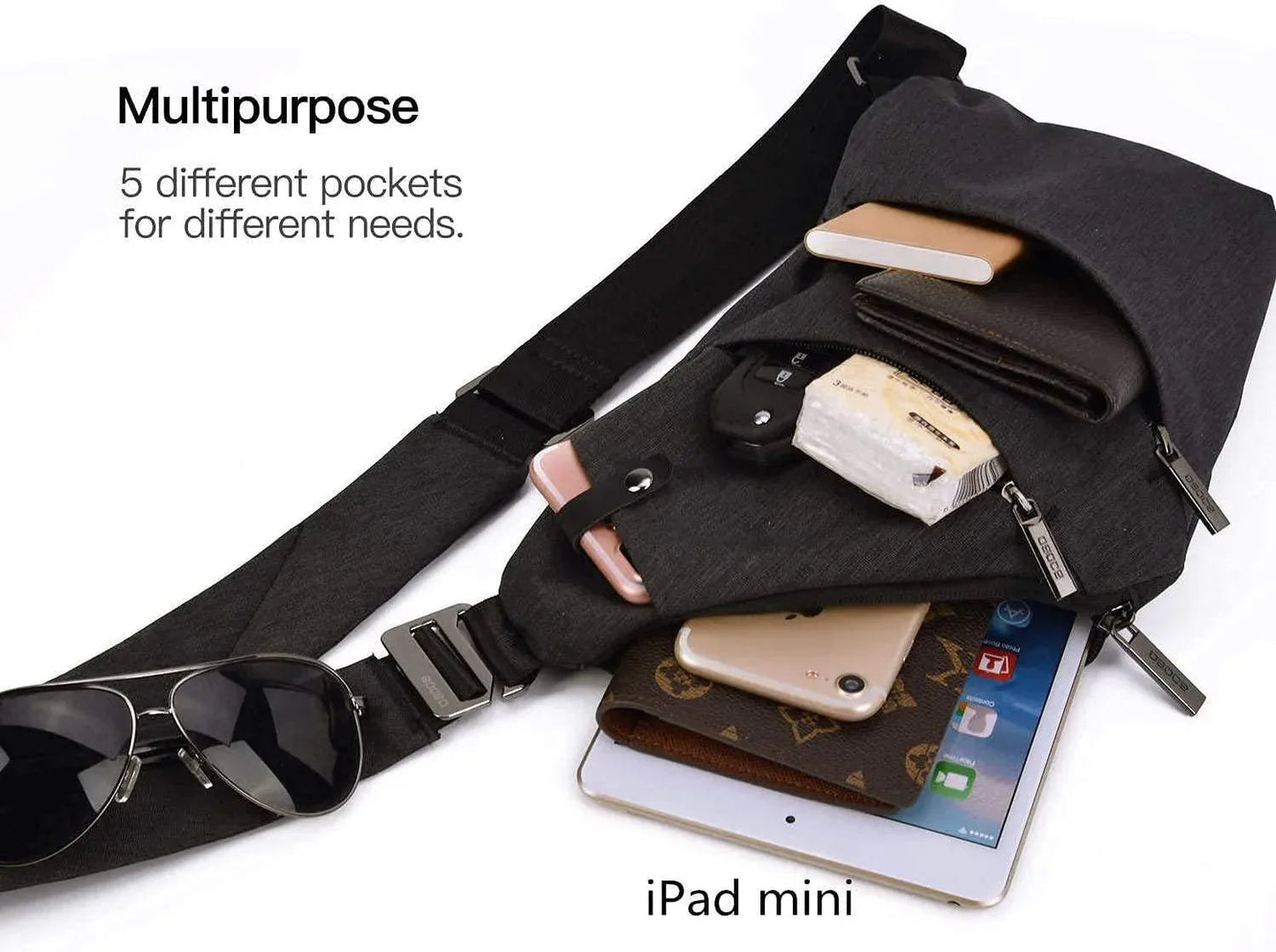 Anti-Theft Crossbody Sling Bag – Compact & Secure