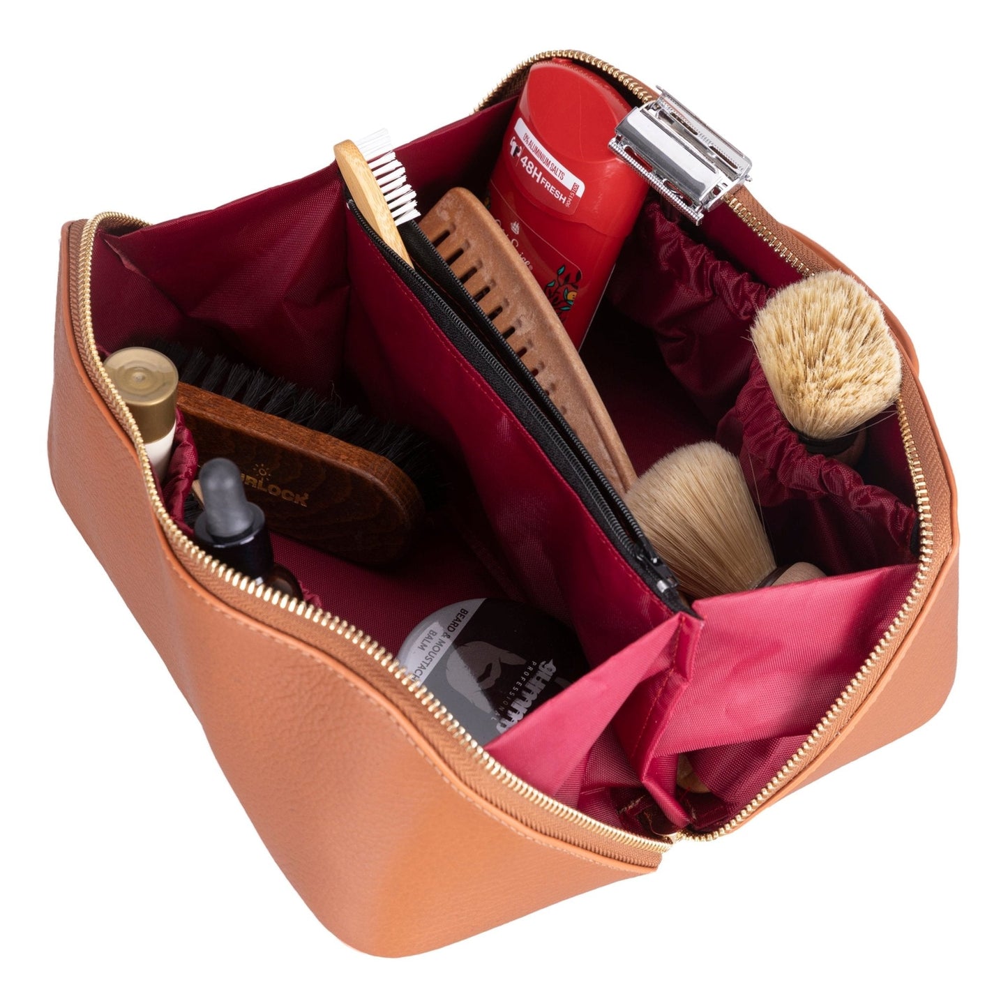 Haines Leather Cosmetic Bag – Stylish & Durable Makeup Bag for Travel