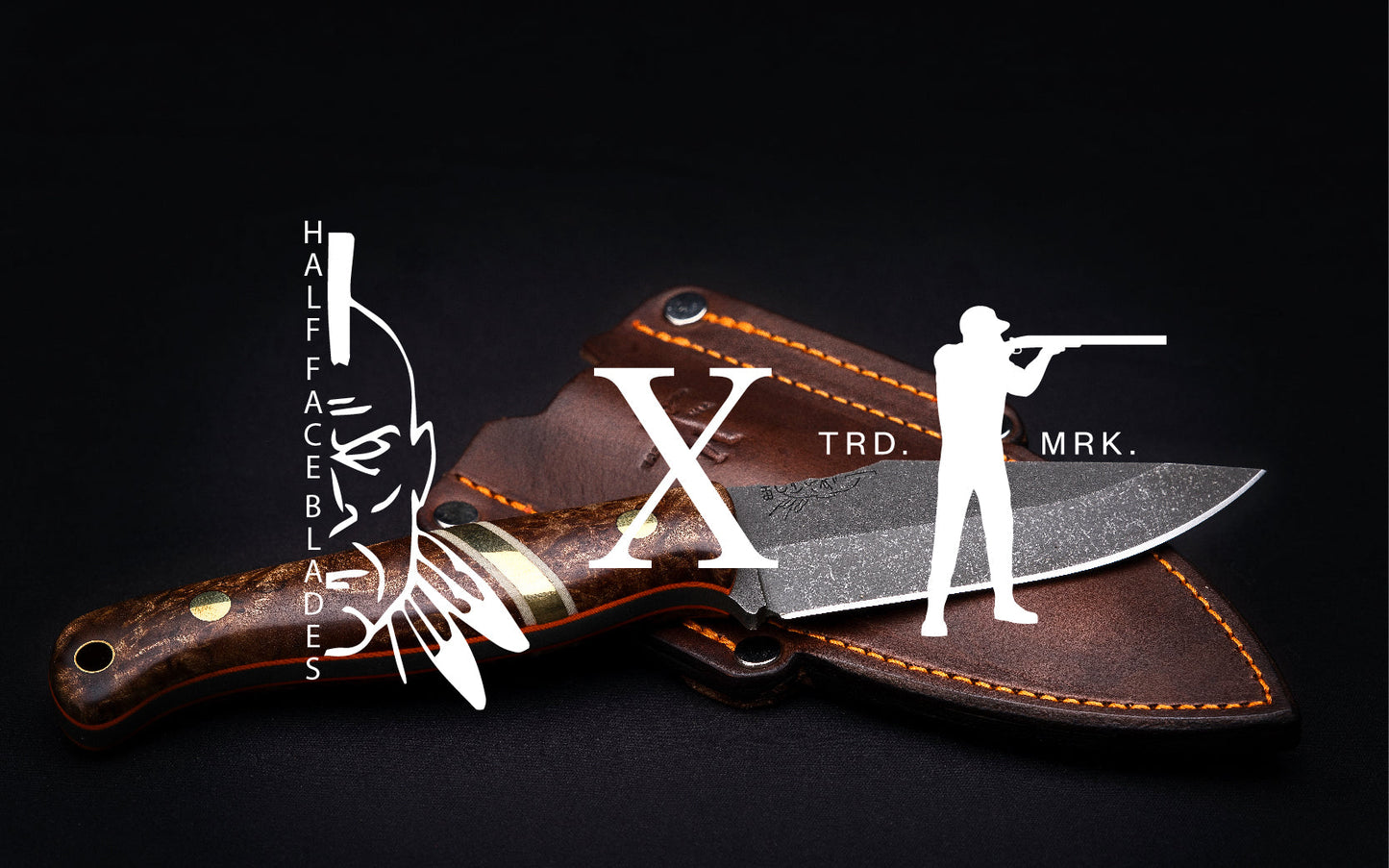 Half Face Blades X Ball and Buck Field Knife