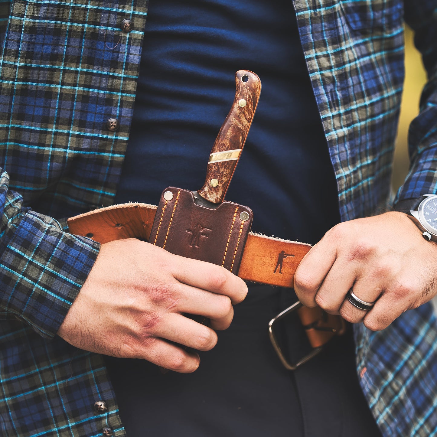 Half Face Blades X Ball and Buck Field Knife