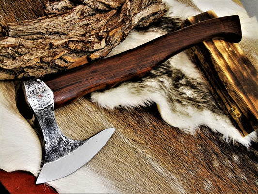 Custom Handmade Hand Forged Carbon Steel Tomahawk