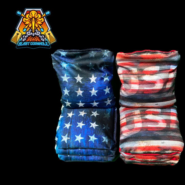 Eagle American Flag Fireworks Cornhole Boards