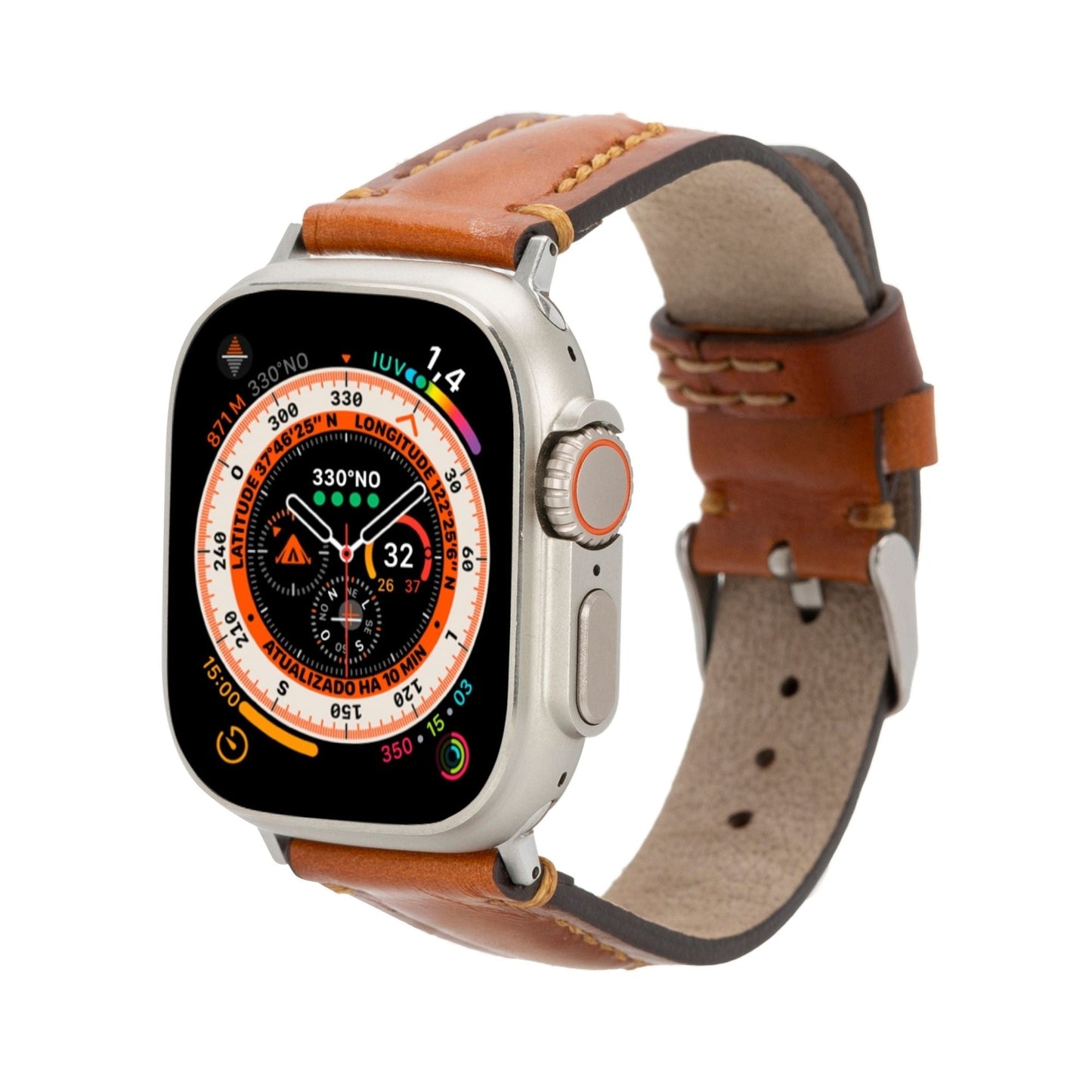 Jeffrey Leather Bands for Apple Watch 9, Ultra 2 & SE