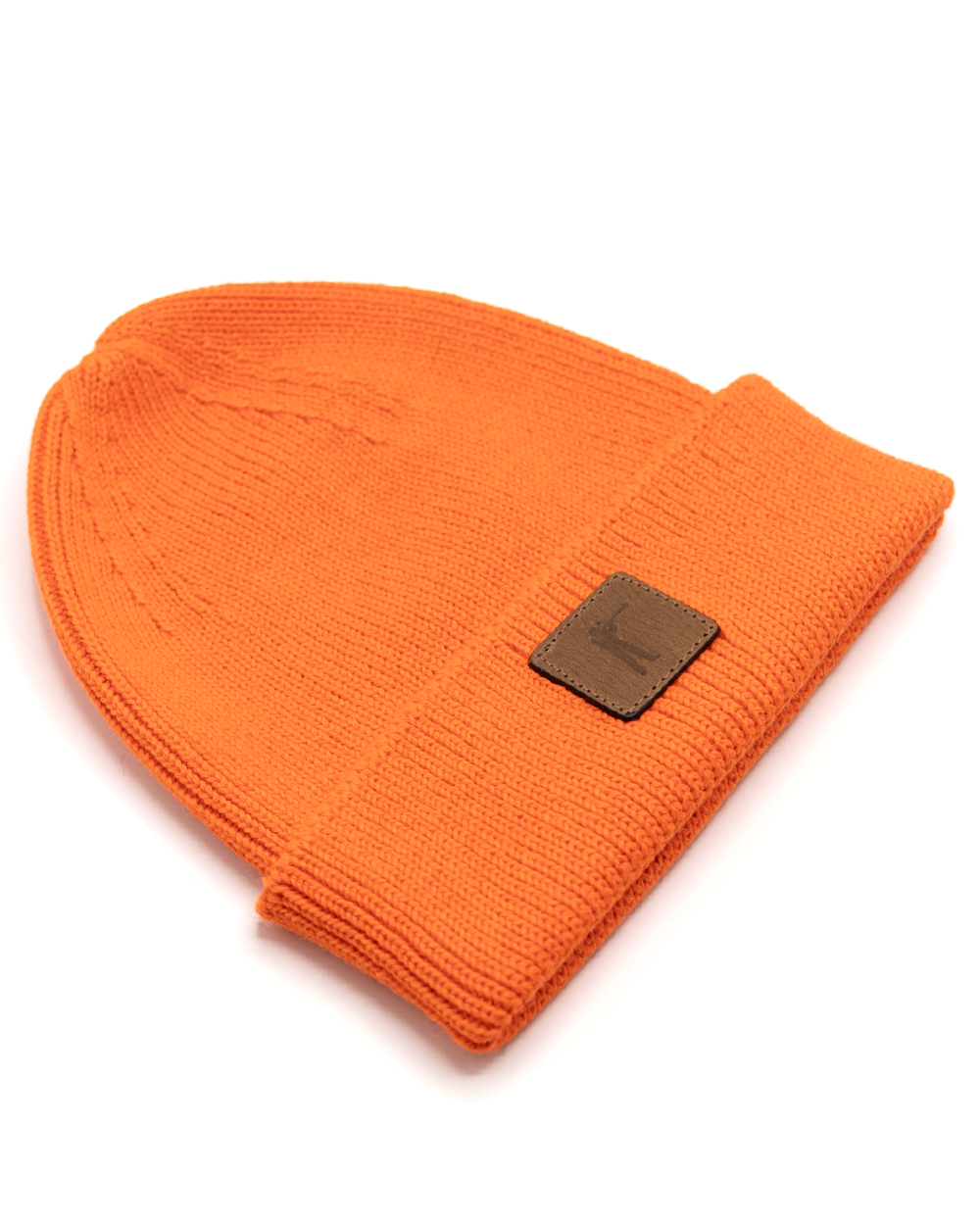 Arthur Knit Hat - Blaze Orange Wool