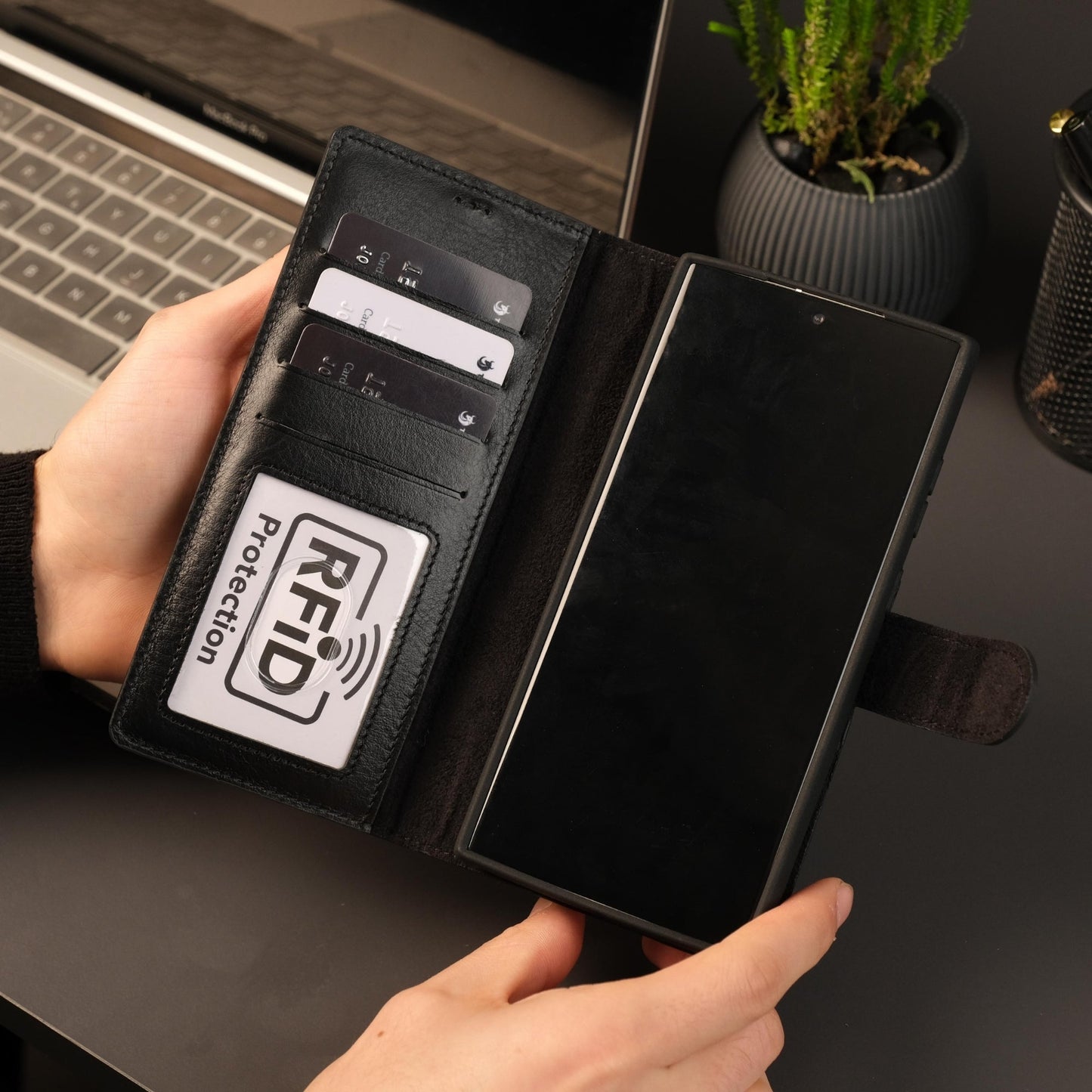 Leather Samsung Galaxy S25 Ultra Wallet Case | Buffalo