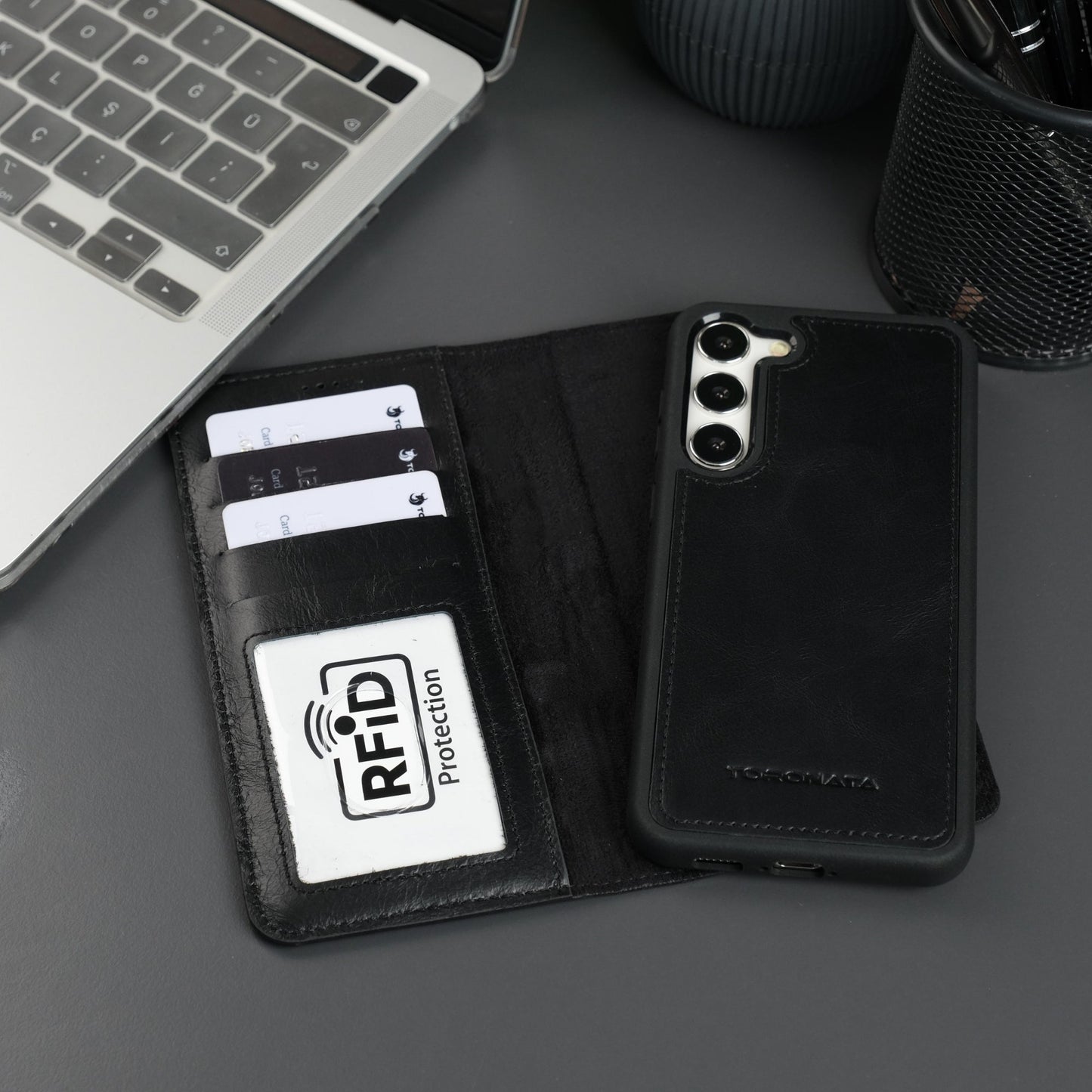 Leather Samsung Galaxy S25 Wallet Case | Buffalo