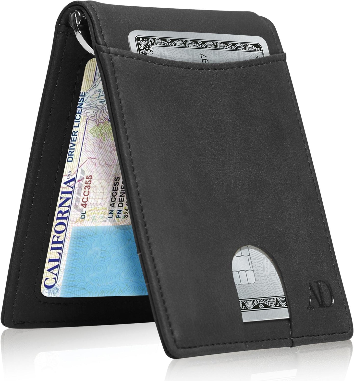 Money Clip Bifold Wallet W/ Pull Strap