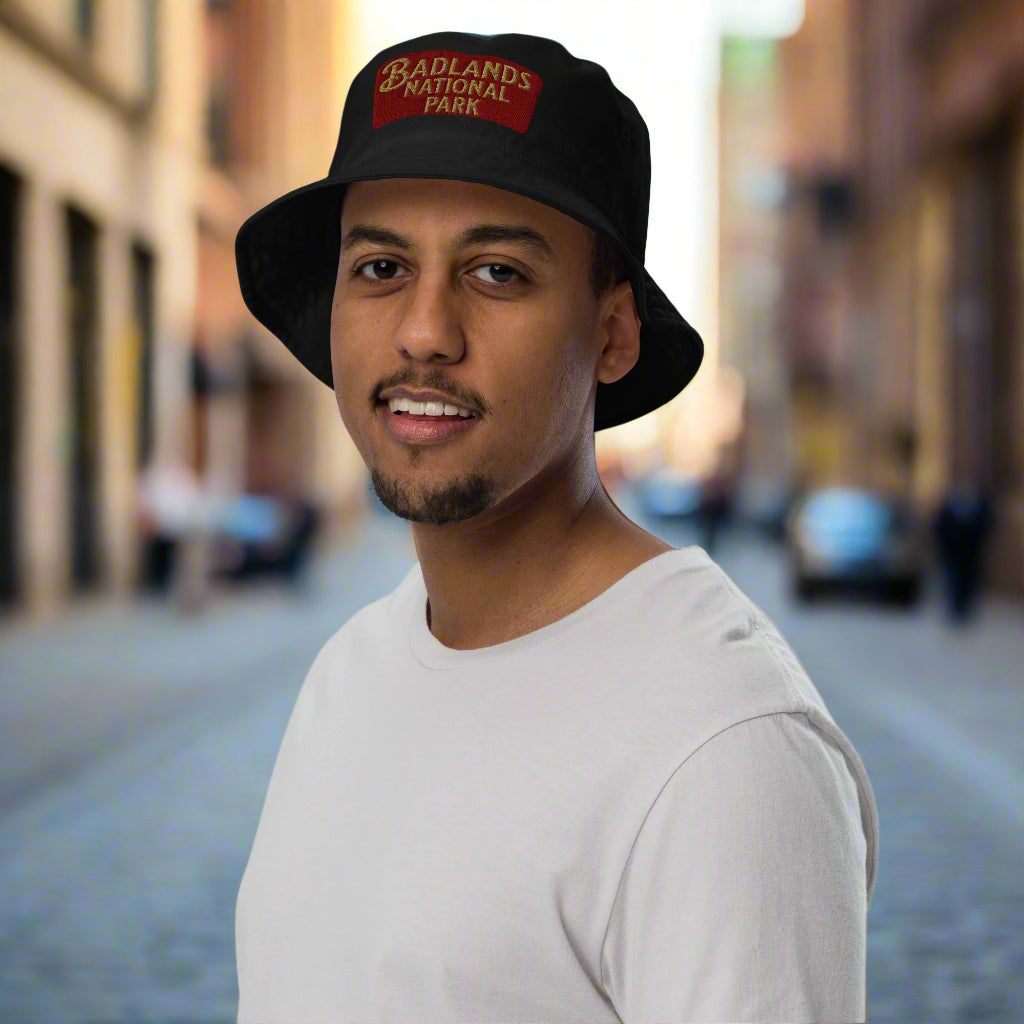 Badlands National Park Embroidered Organic Bucket Hat