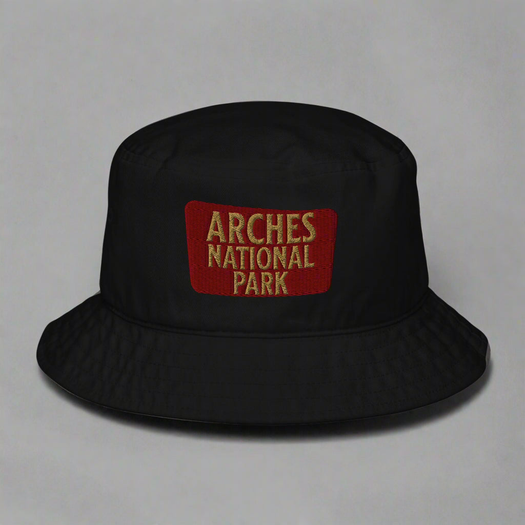 Arches National Park Embroidered Organic Bucket Hat