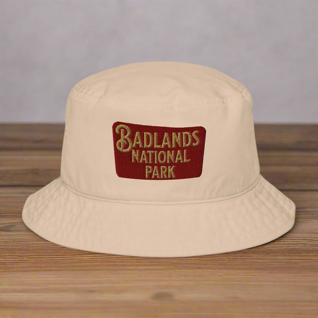 Badlands National Park Embroidered Organic Bucket Hat