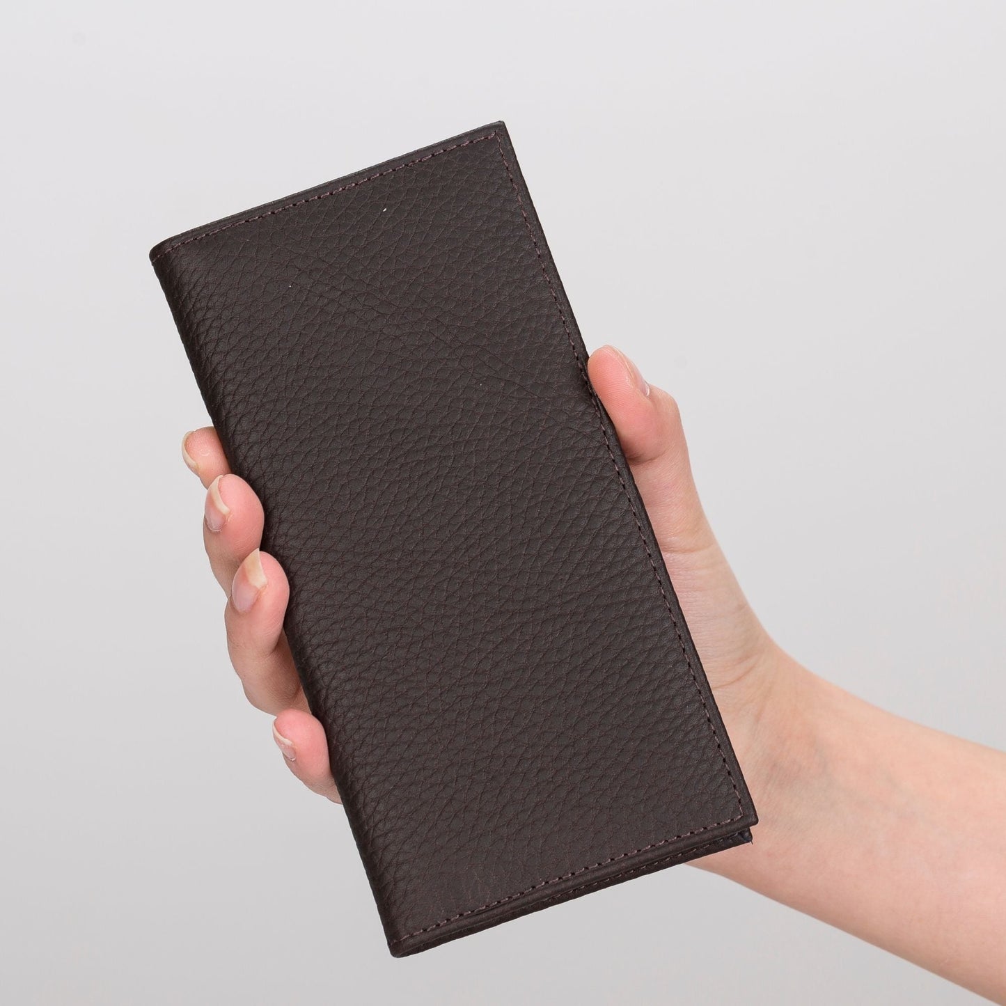 Ouray Handmade Full-Grain Leather Long Wallet for Men and Women