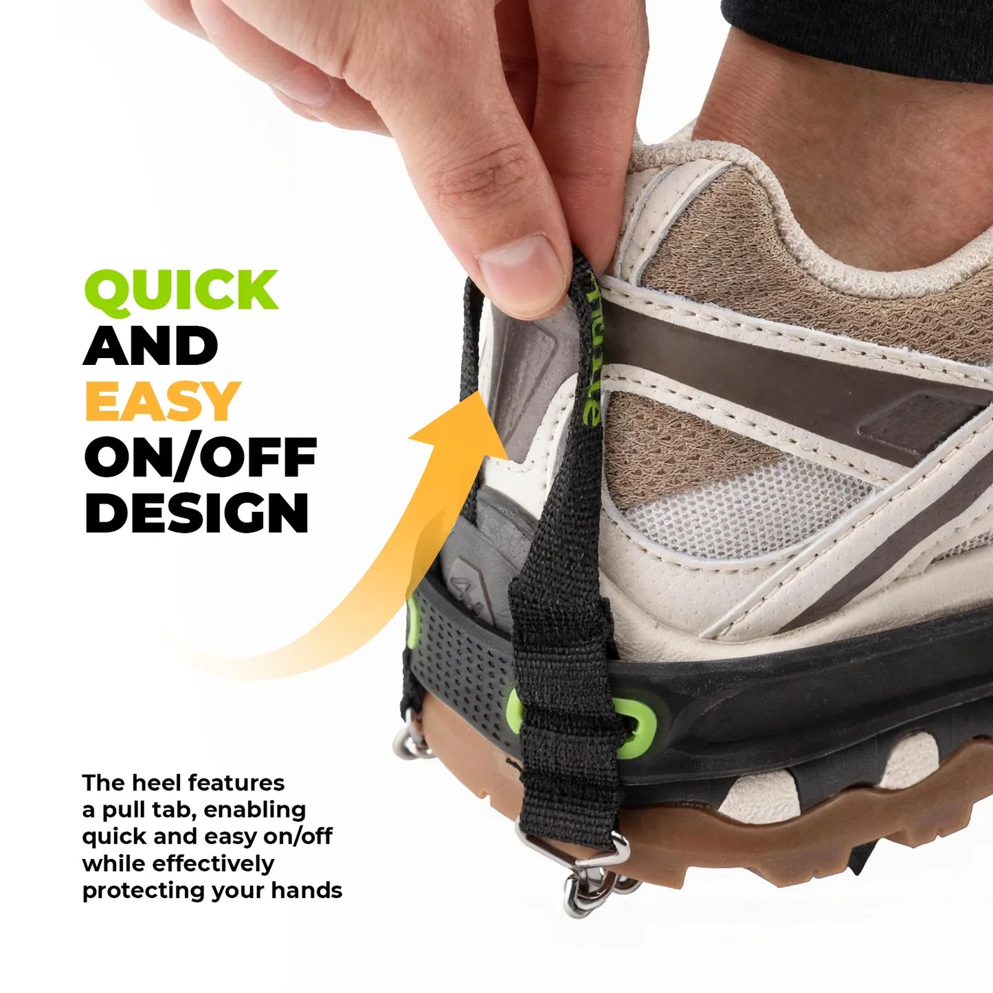 22 Anti Slip Stainless Steel Crampons for Shoes and Boots