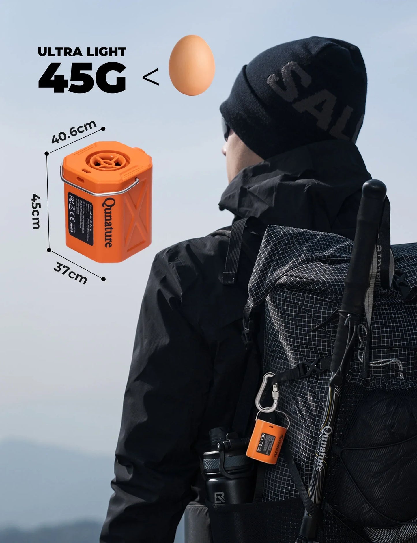 4.2 kPa Mini Air Pump with 800 mAh Battery & LED