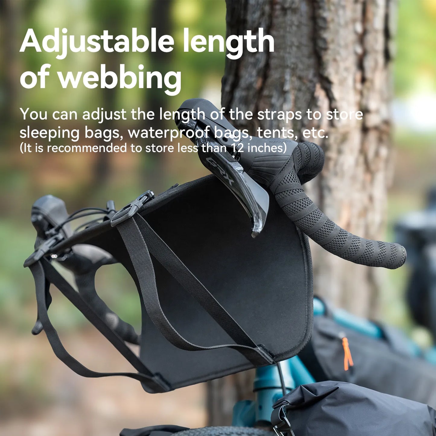 Adjustable Handlebar Cradle Bike Bag Carrier for Bikepacking