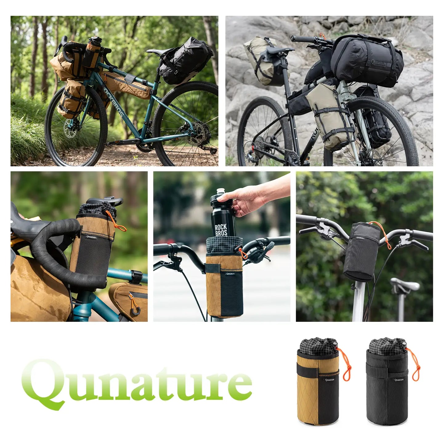Cold Insulation Water Bottle Holder Bag for Bikepacking 1L