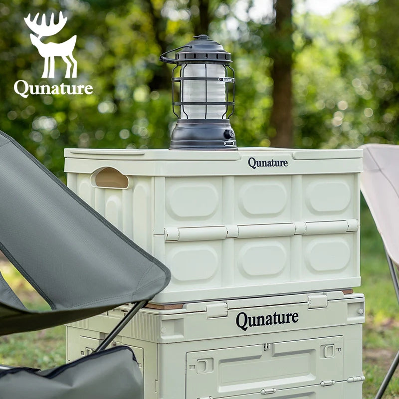 55L & 30L Folding Storage Box with Tabletop & Lid and Handle