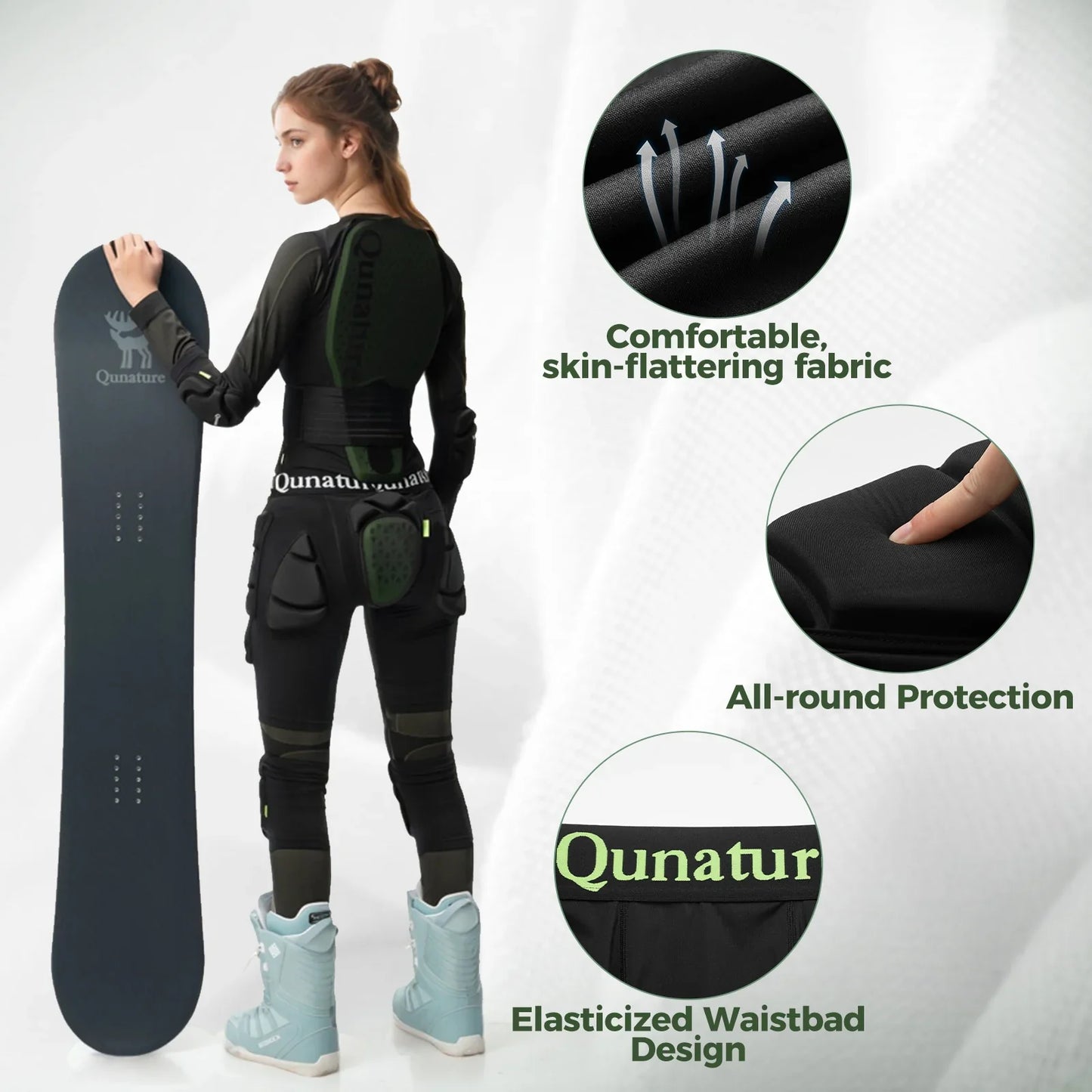 EVA Padded Ski Hip Protector with Enhanced Safety for Winter Sports
