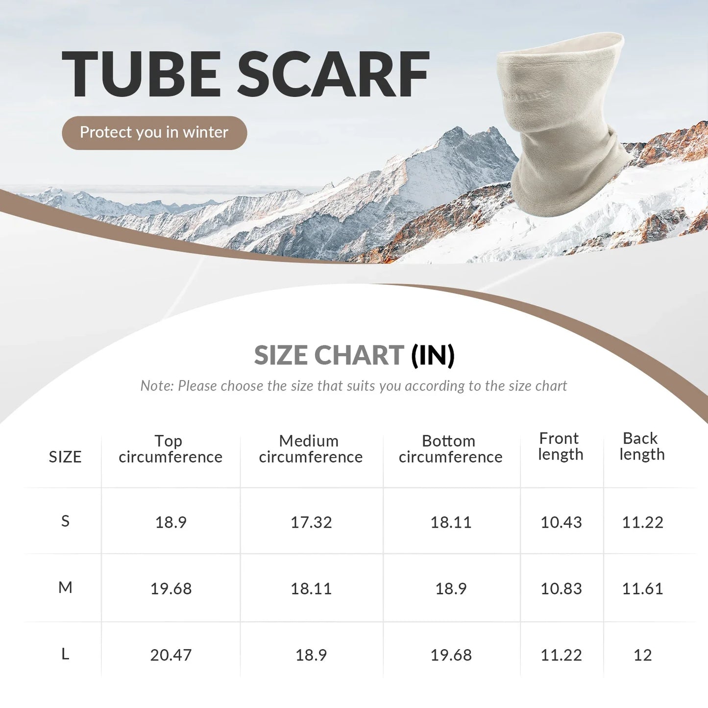 Double-Sided Fleece Integrated Face and Neck Warmer for Ultra Comfort