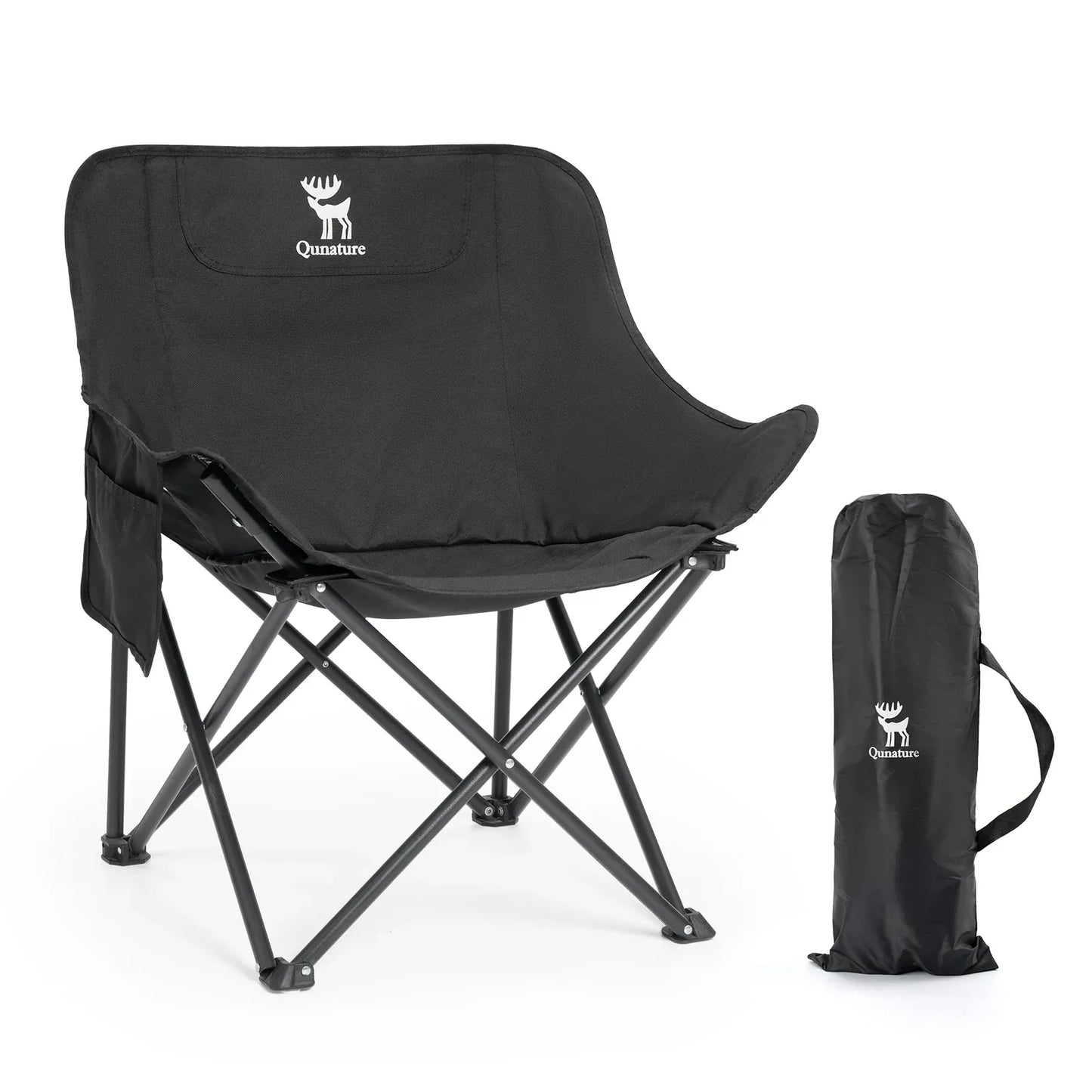 Folding Carbon Steel Camping Chair - Adult & Kids Sizes