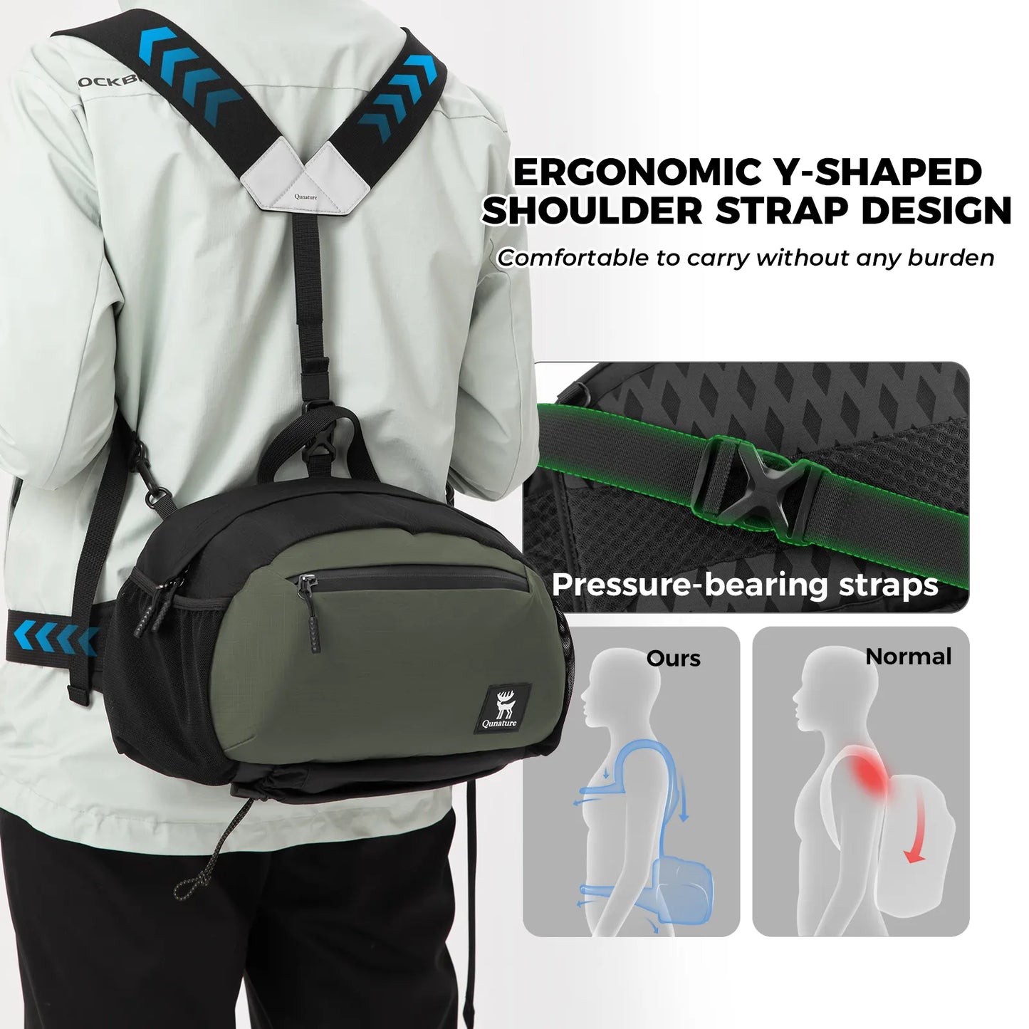 Lightweight Outdoor Backpack Waist Bag