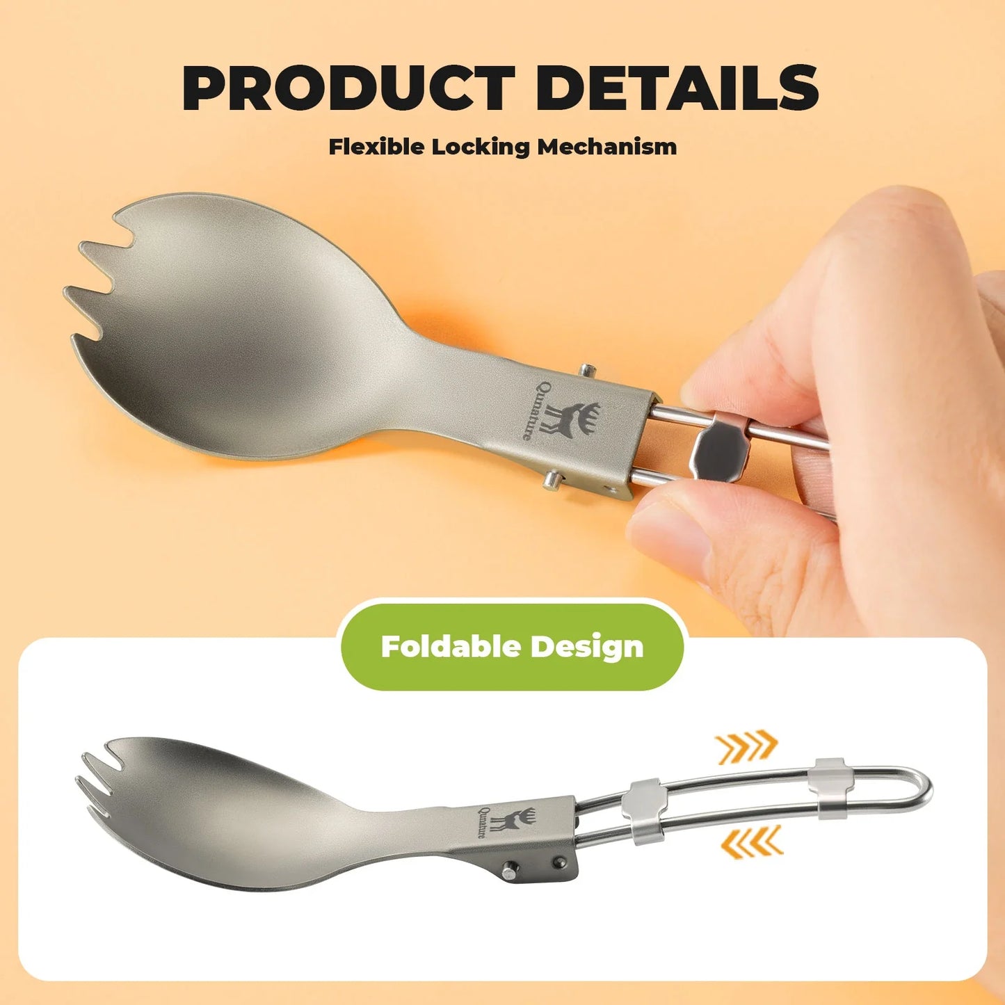 Lightweight Titanium 3-in-1 Tableware Set