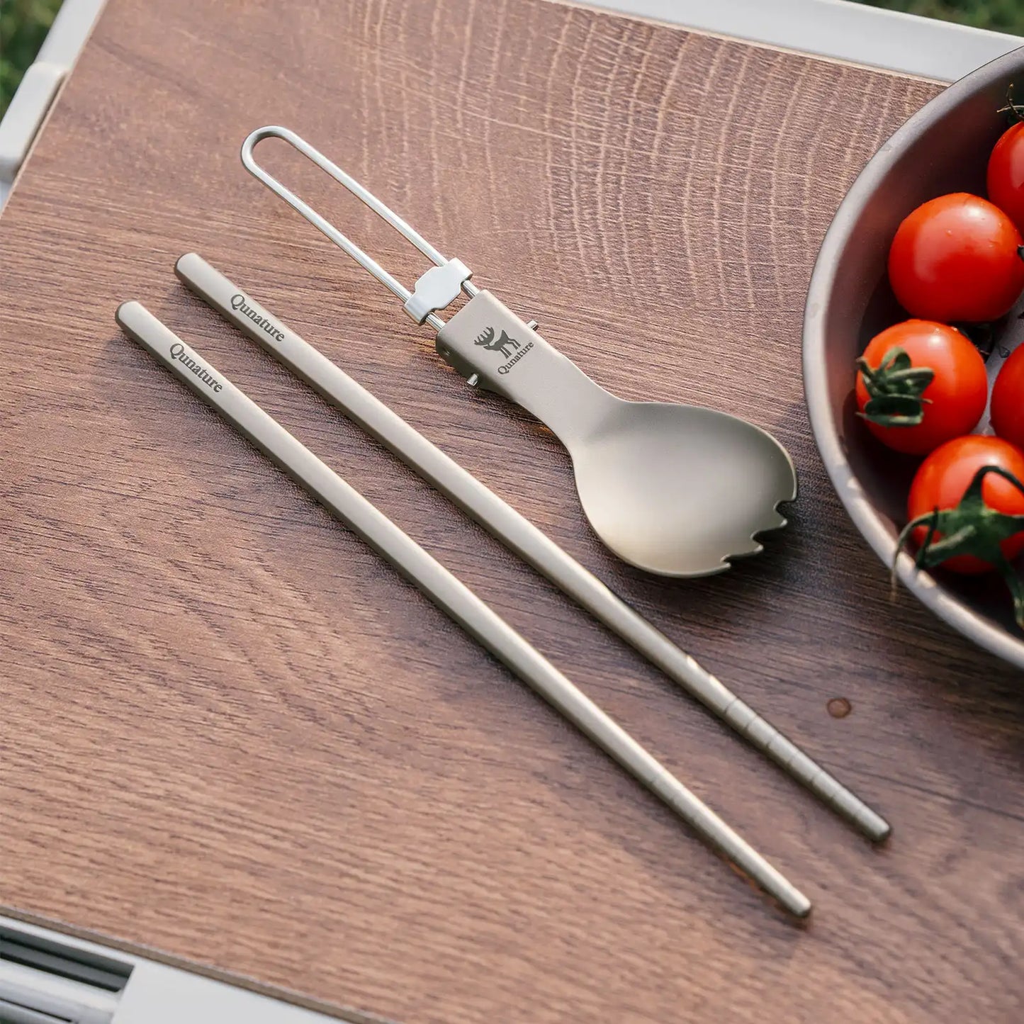 Lightweight Titanium 3-in-1 Tableware Set