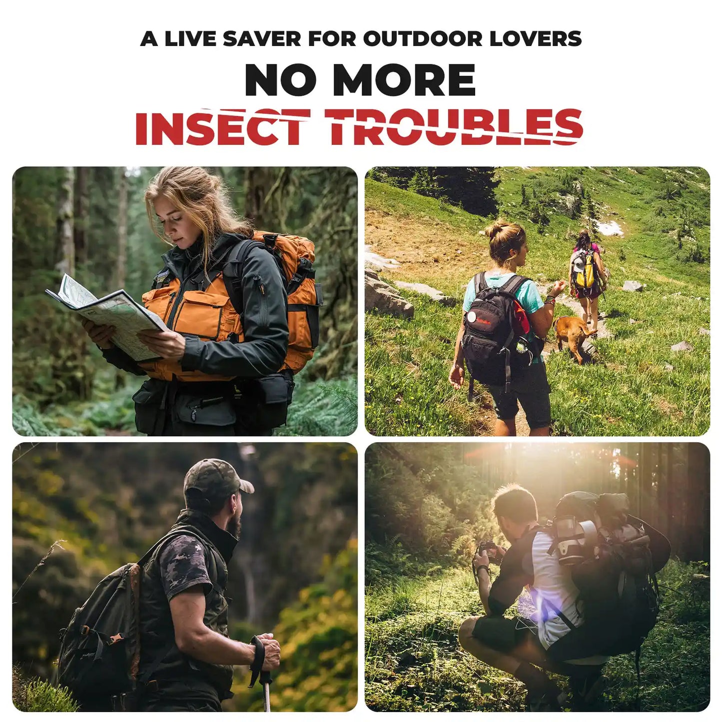 Mosquito Head Net Mesh for Hiking & Outdoors