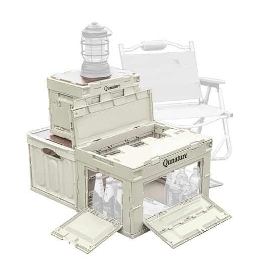 60L & 26L Multi-Door Folding Storage Box with Tabletop