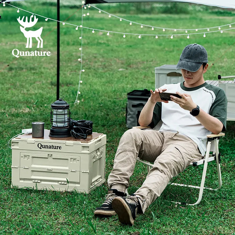 60L & 26L Multi-Door Folding Storage Box with Tabletop