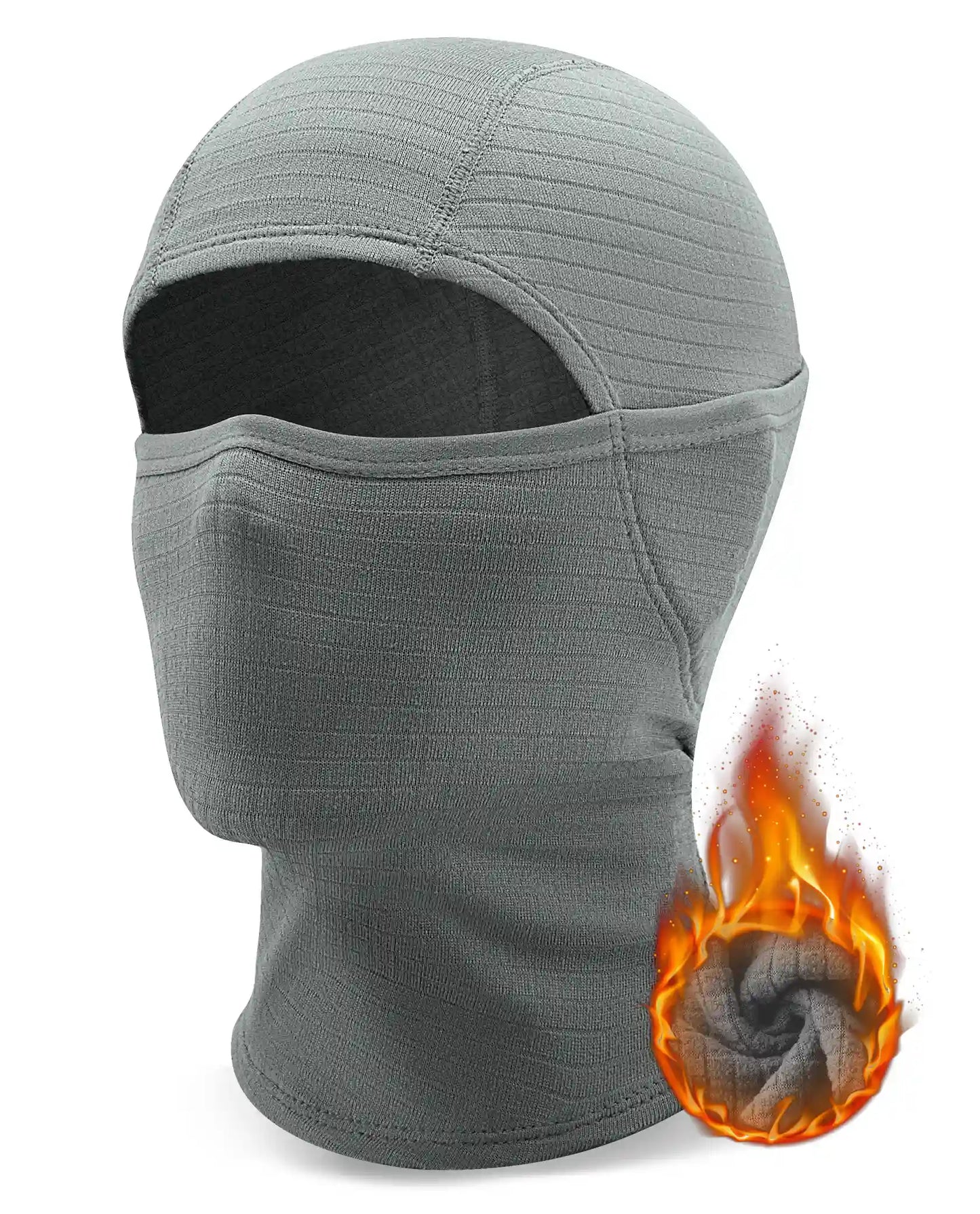 Waffle Grid Hooded Mask with Full-Face Cold Protection & Comfort Fit