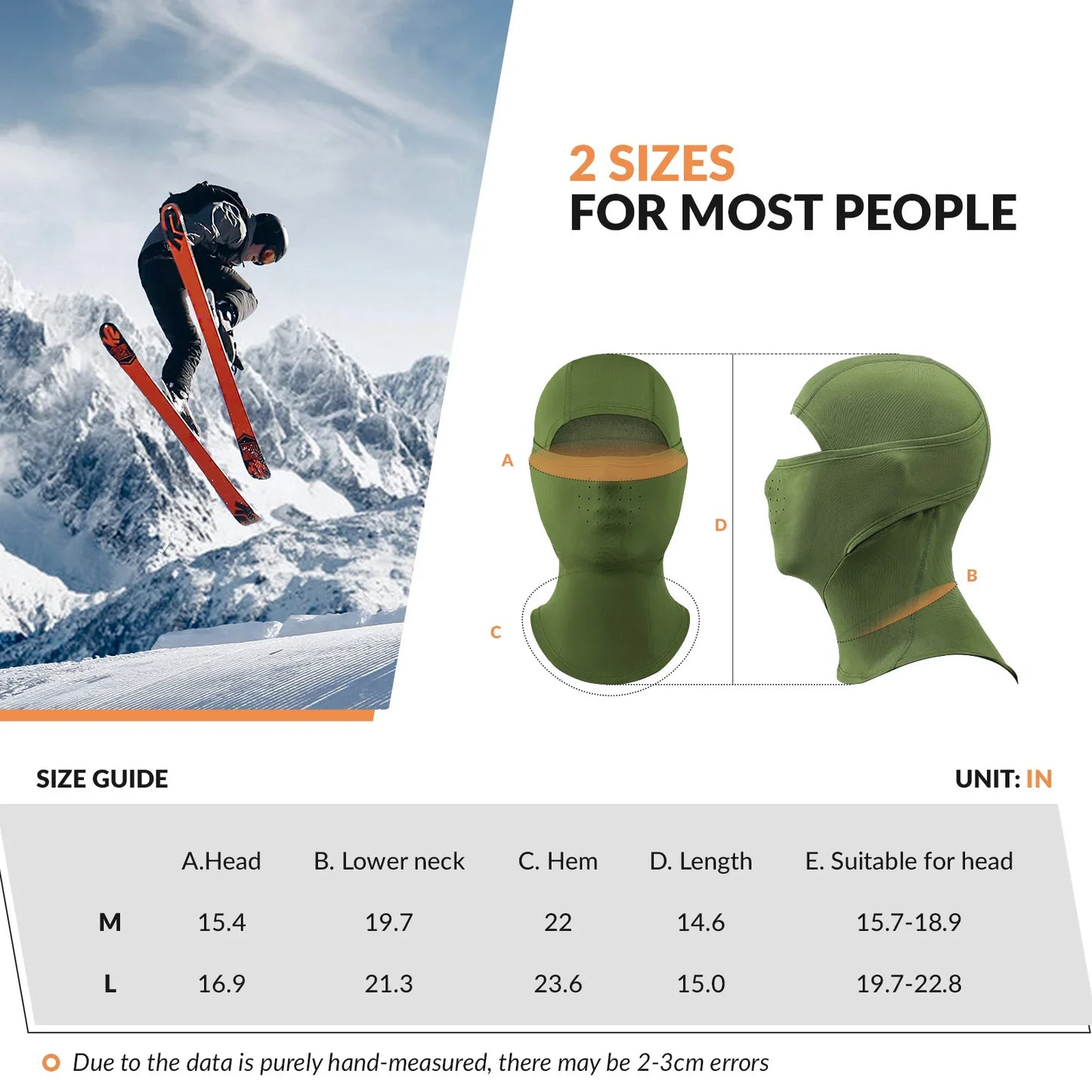 Lycra Ski Headgear with Thermal Mask for Cold-Weather Sports