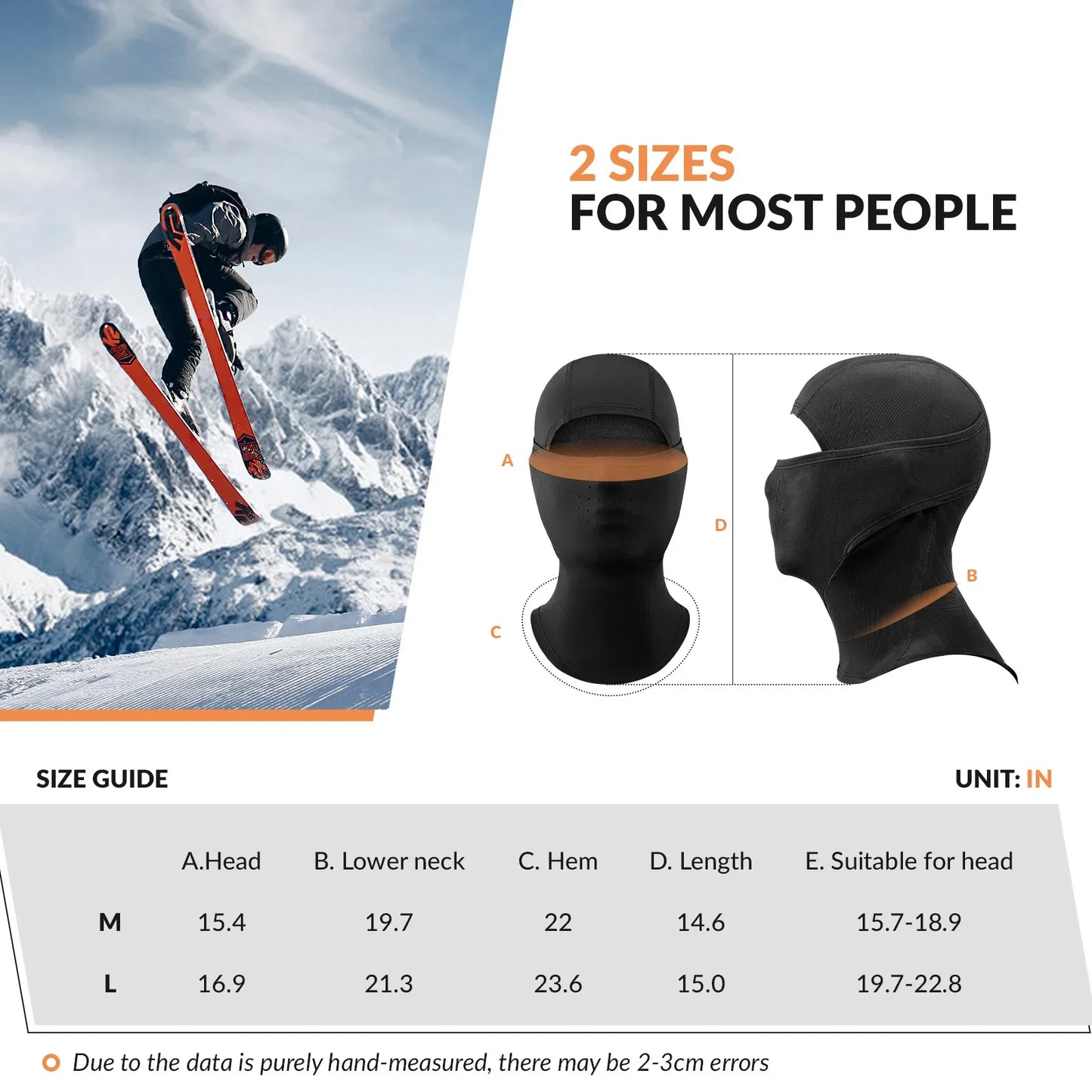 Lycra Ski Headgear with Thermal Mask for Cold-Weather Sports