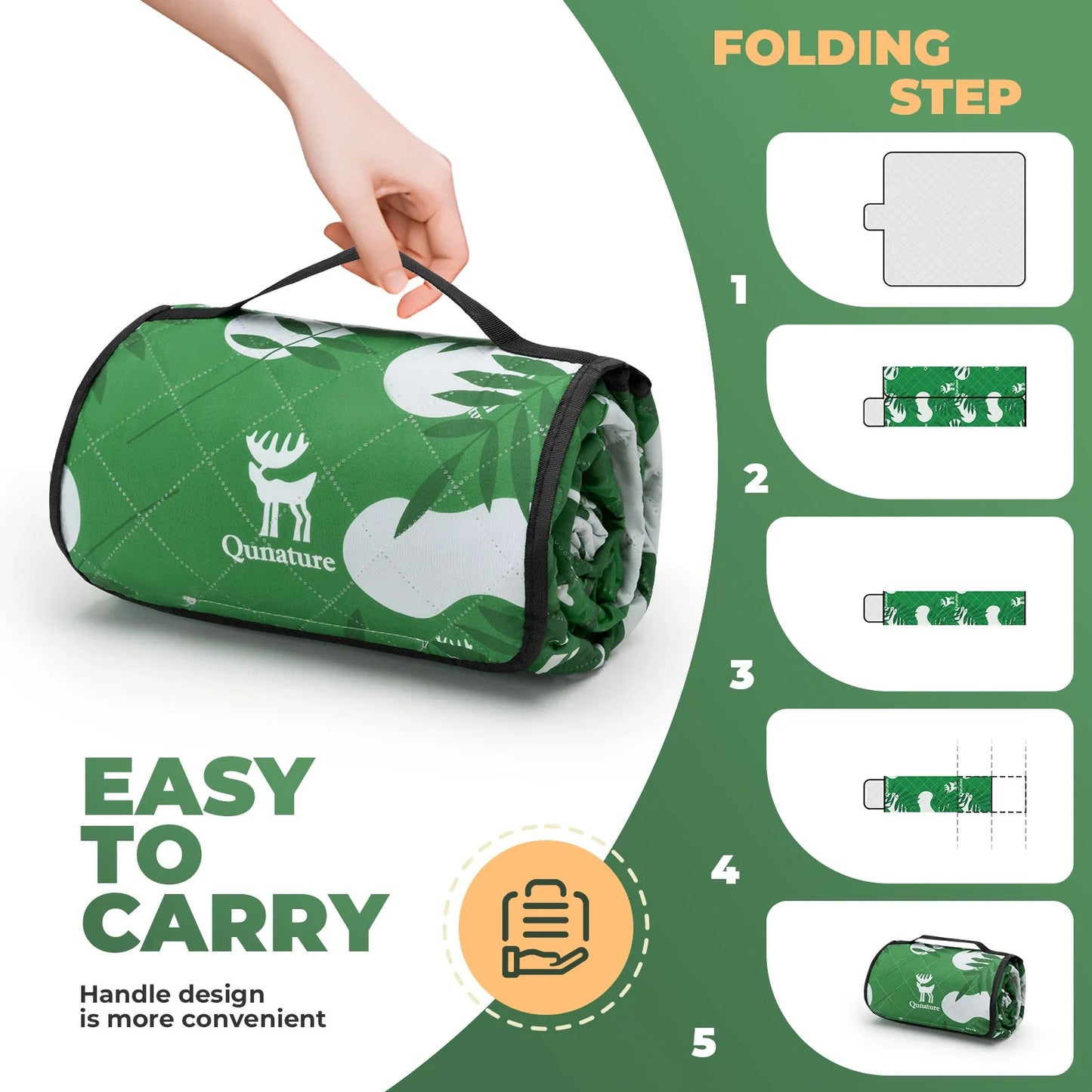 Outdoor Picnic Mat - Waterproof, Heat-Insulating, Spacious for 6-8 People