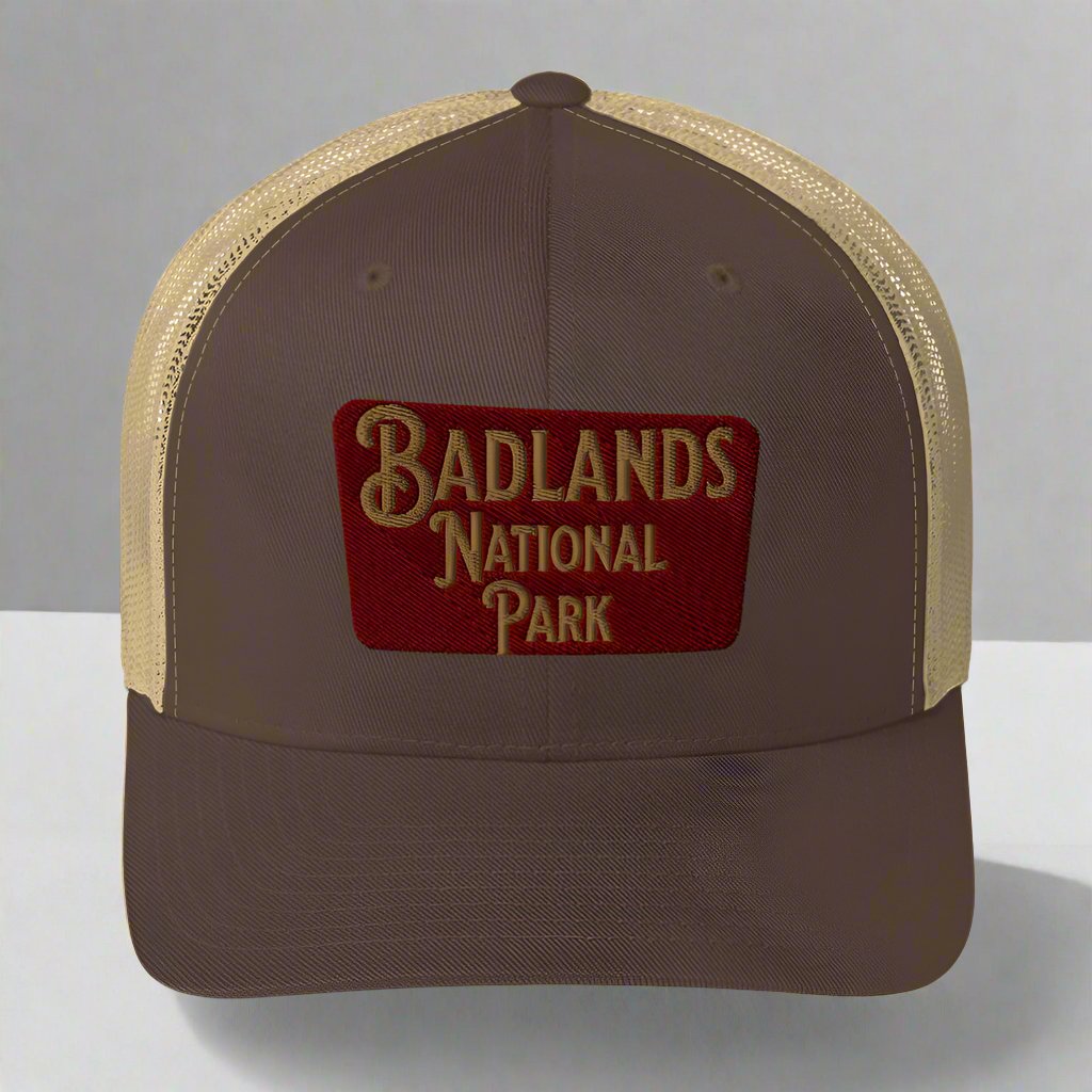 Badlands National Park Sign Embroidered Trucker Hat