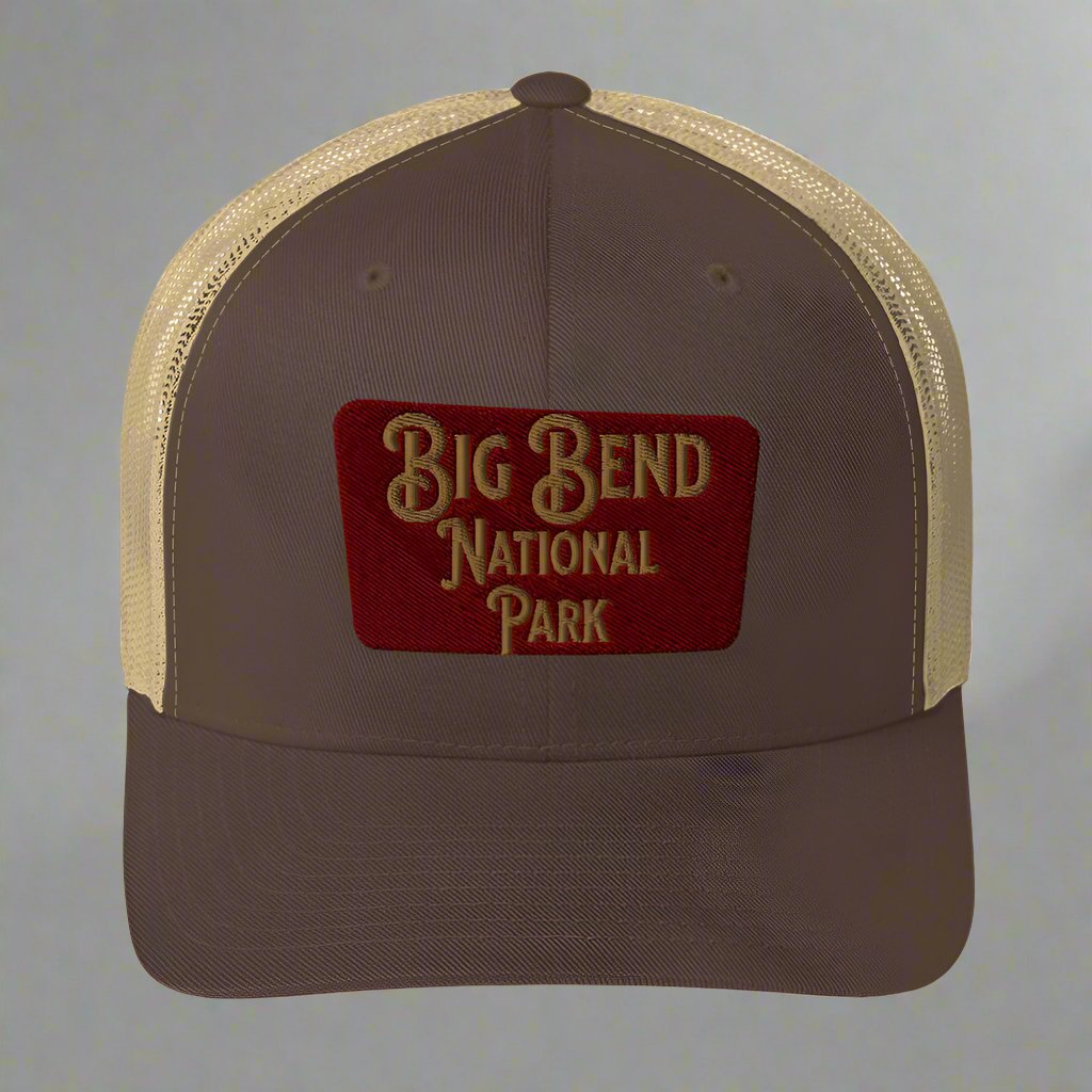 Big Bend Embroidered National Park Sign Trucker Hat