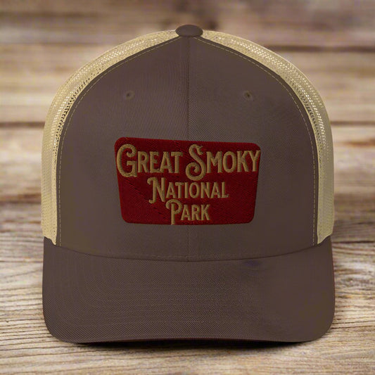 Great Smoky Mountains National Park Embroidered Trucker Hat