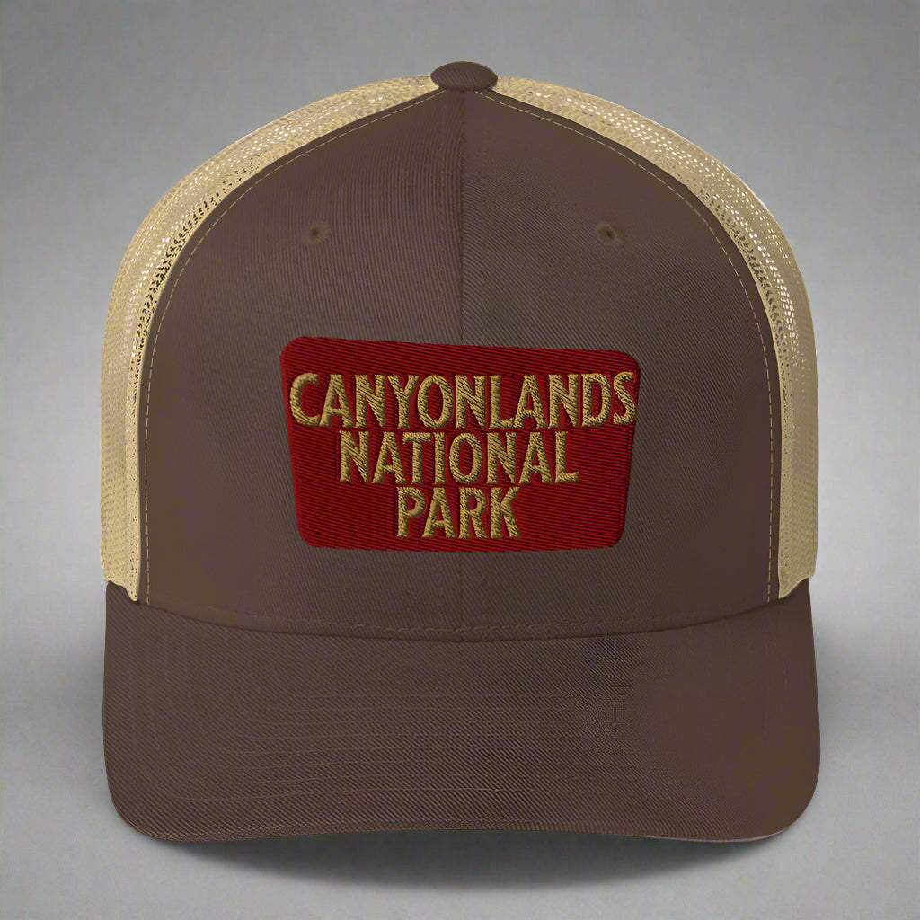 Canyonlands National Park Sign Embroidered Trucker Hat