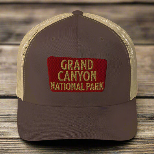 Grand Canyon National Park Sign Embroidered Trucker Hat