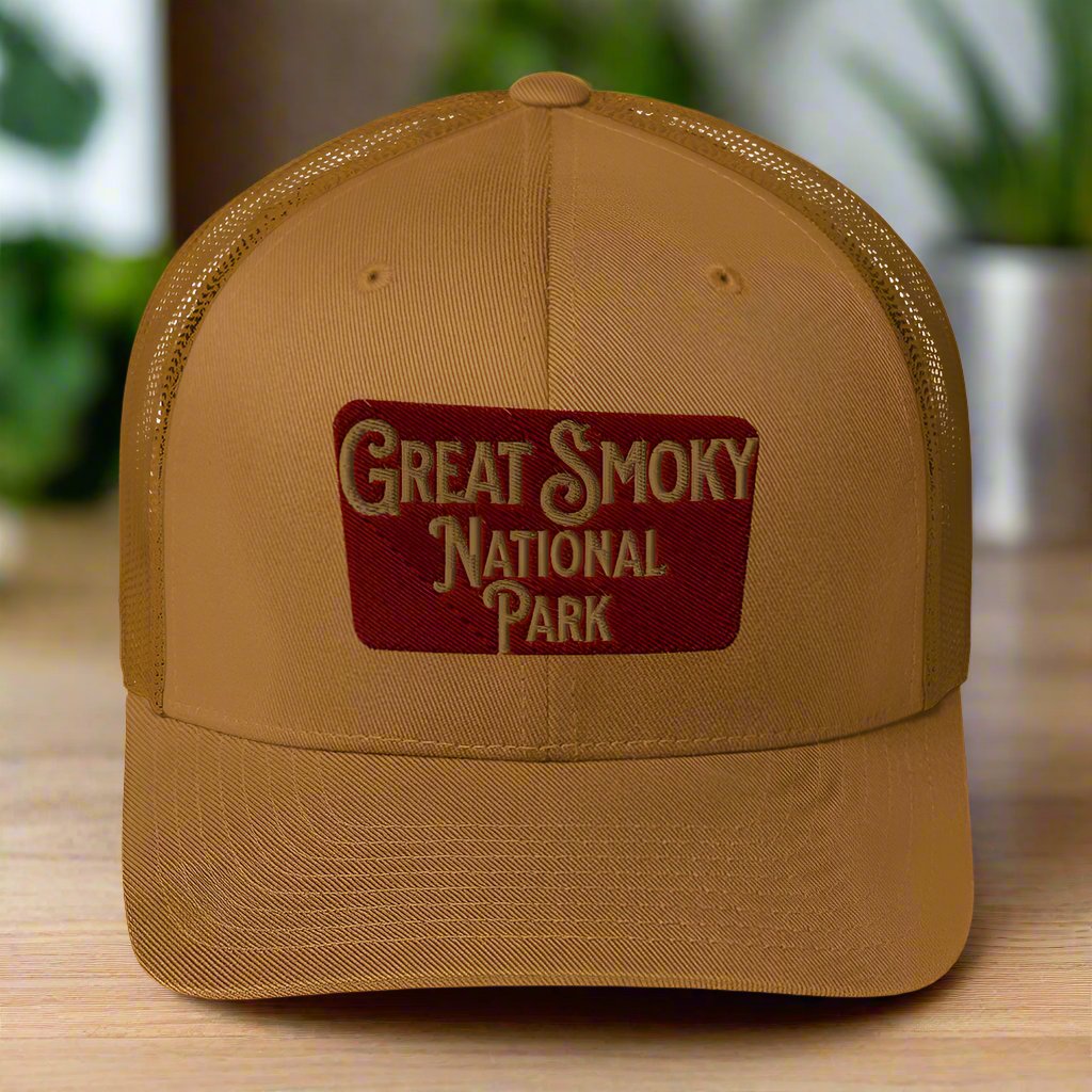 Great Smoky Mountains National Park Embroidered Trucker Hat