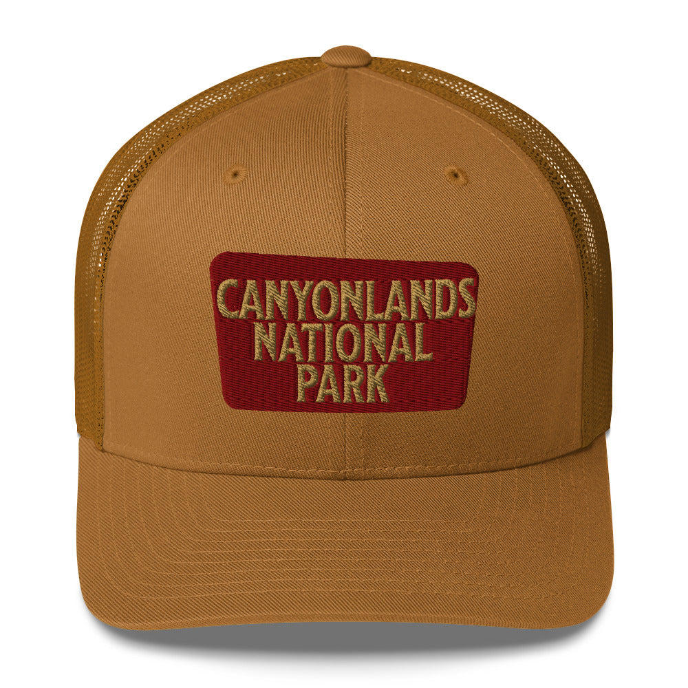 Canyonlands National Park Sign Embroidered Trucker Hat