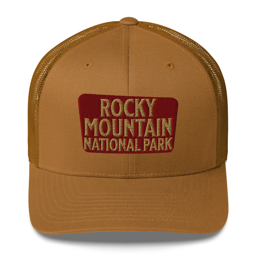Rocky Mountain National Park Embroidered Trucker Hat