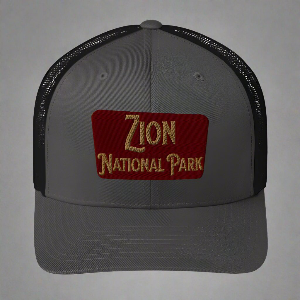 Zion National Park Sign Trucker Cap