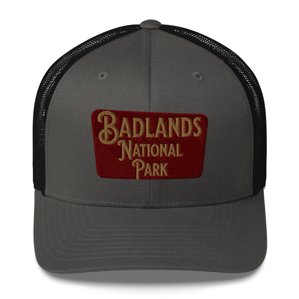 Badlands National Park Sign Embroidered Trucker Hat