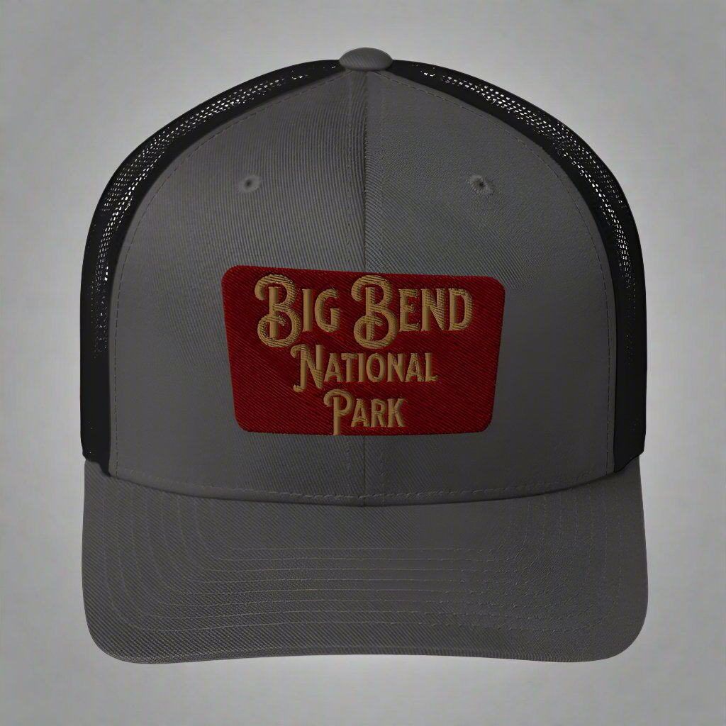 Big Bend Embroidered National Park Sign Trucker Hat