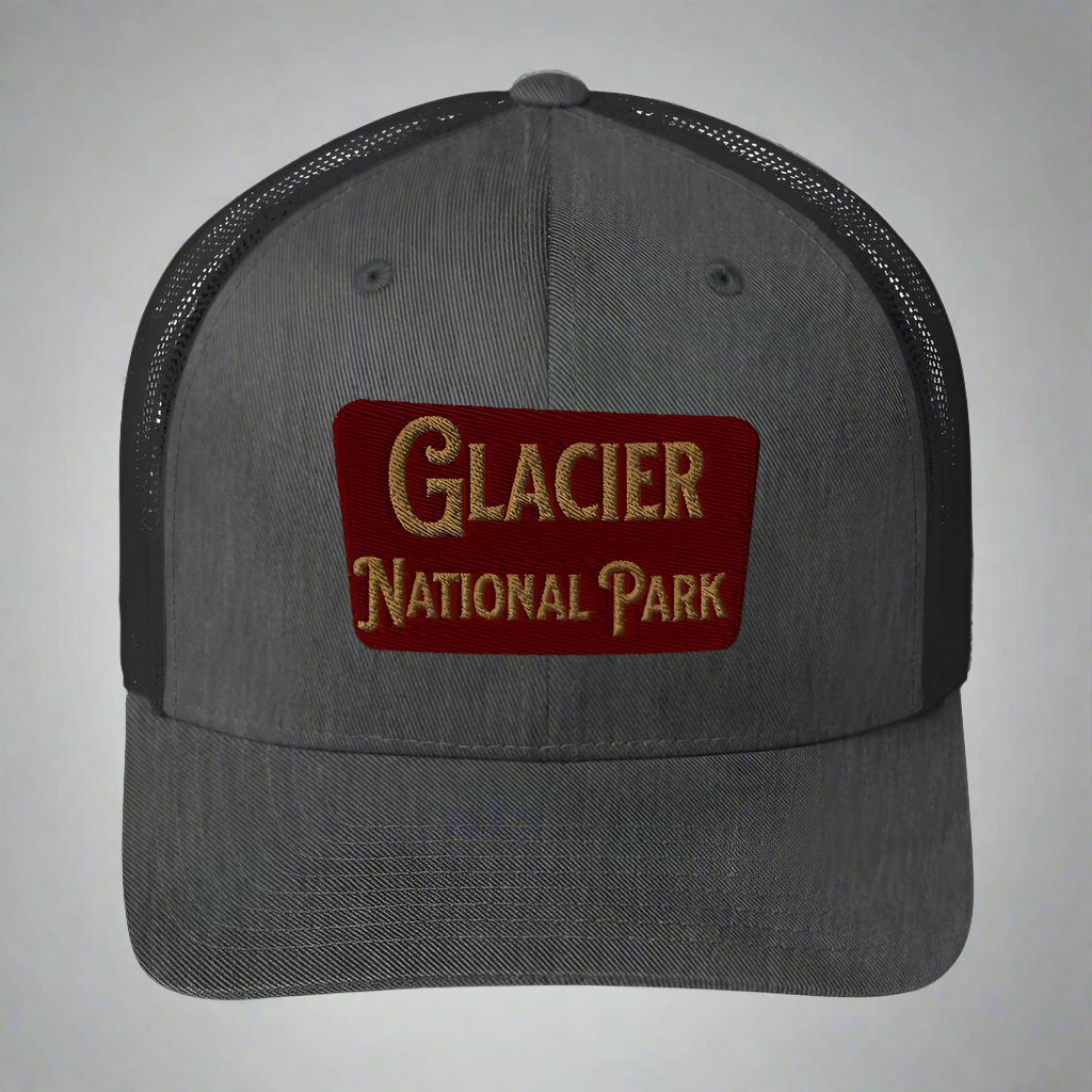 Glacier Embroidered National Park Trucker Hat