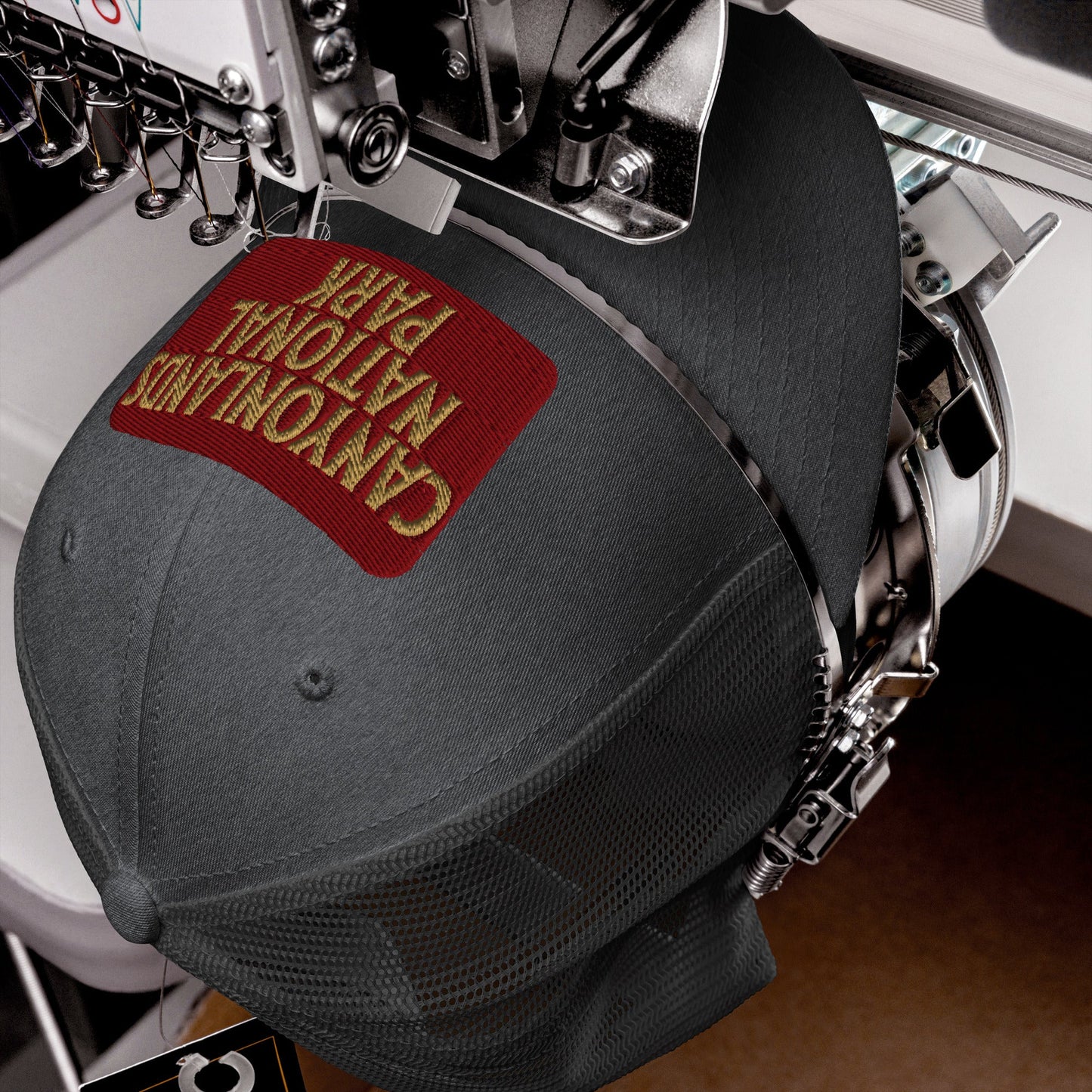 Canyonlands National Park Sign Embroidered Trucker Hat