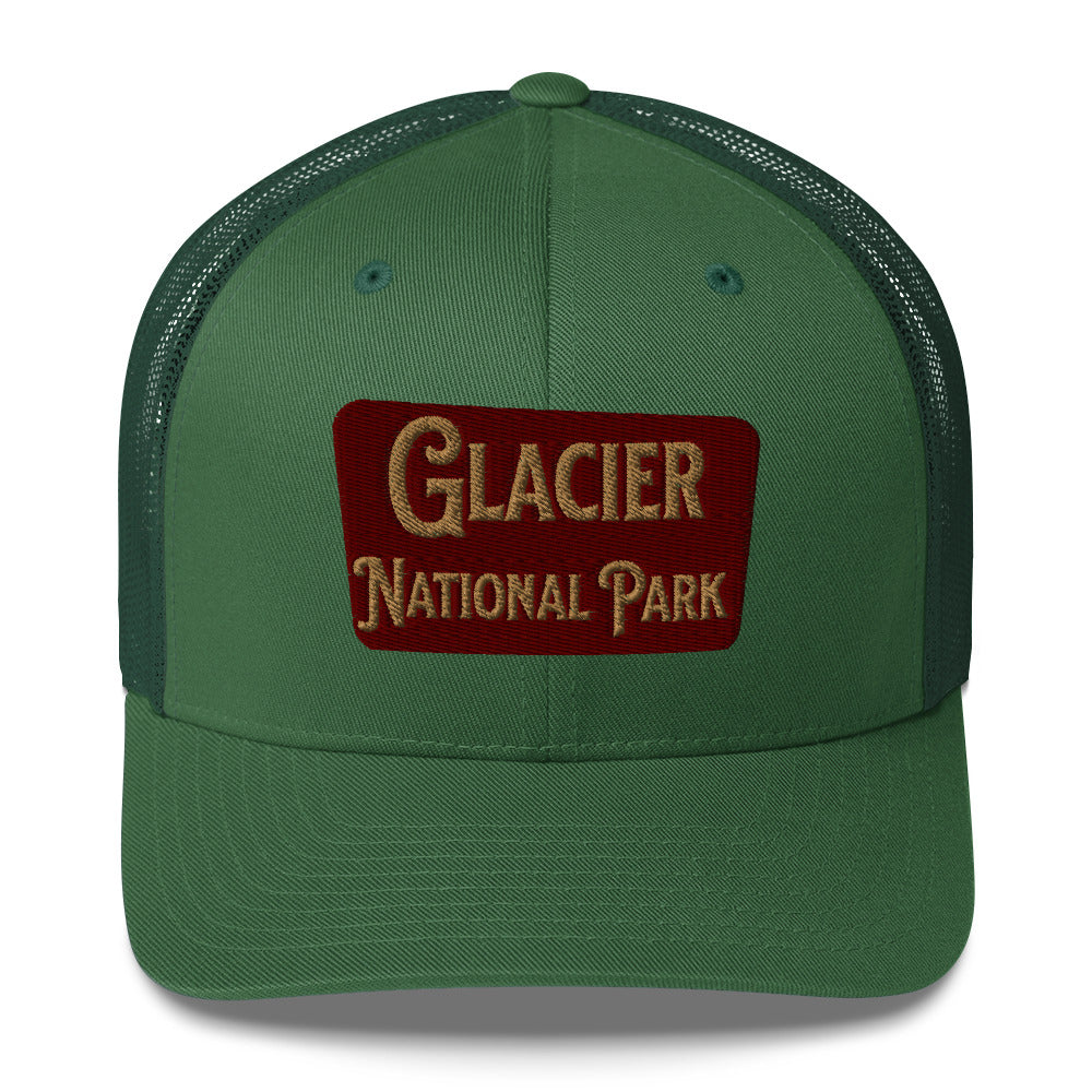 Glacier Embroidered National Park Trucker Hat
