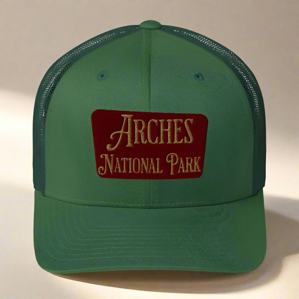 Arches Embroidered National Park Trucker Hat